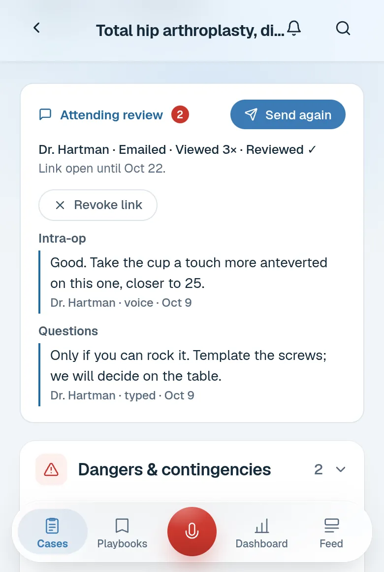 Attending review on a plan: emailed, viewed, reviewed, with comments.